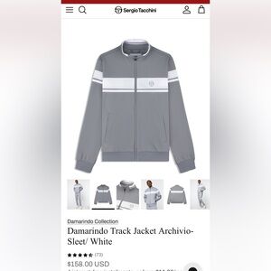 Sergio Tacchini Gray and White Jacket